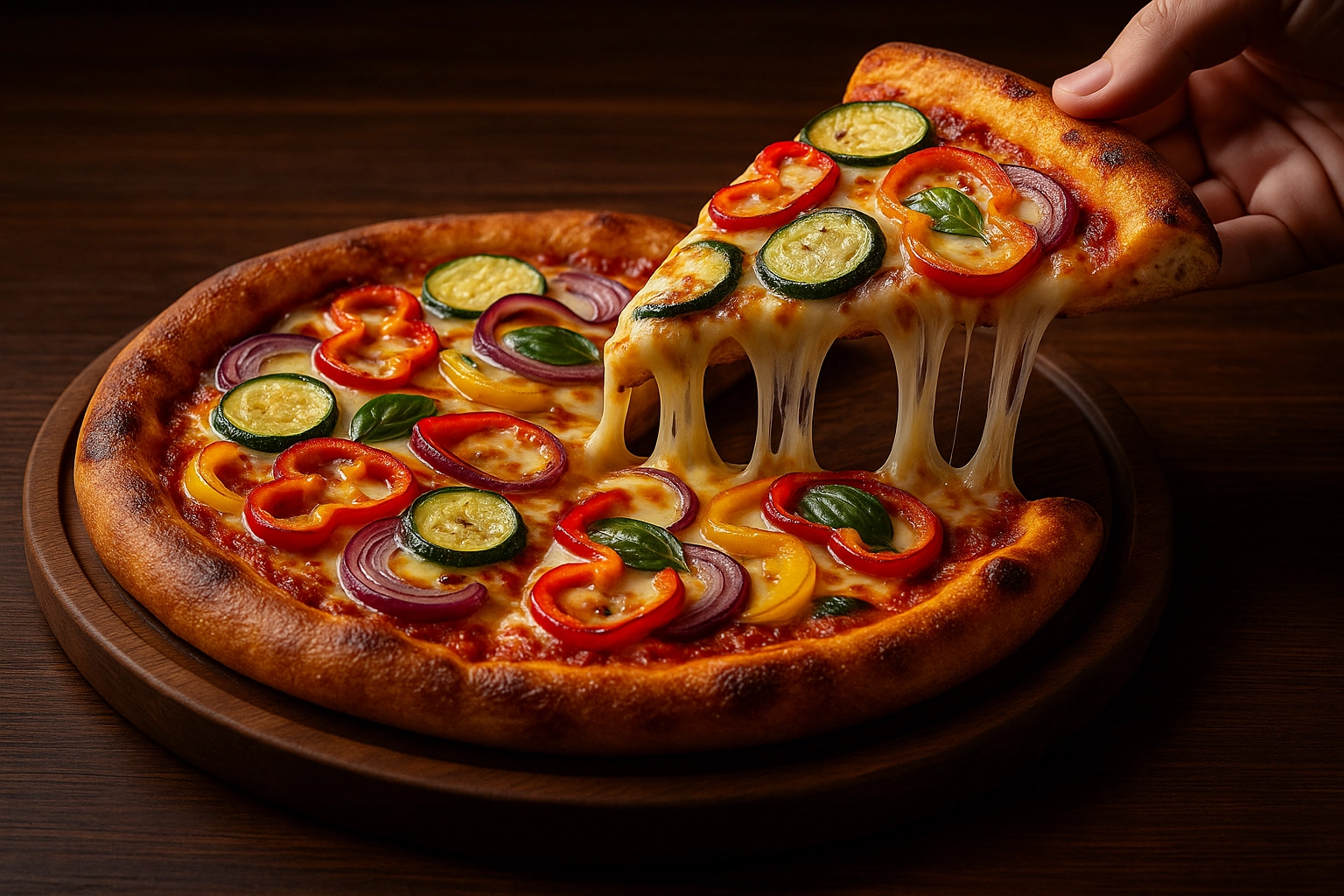 Pizza aux champignons
